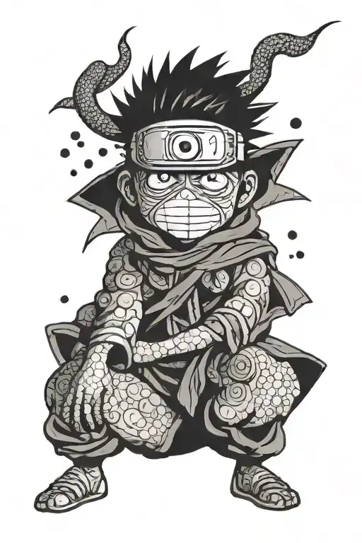 obito from naruto tattoo design idea