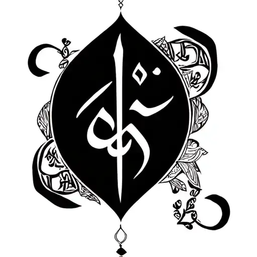 ali ingrid love arabic calligraphy tattoo design idea