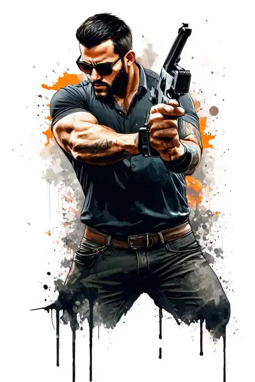 Max Payne 3 tattoo design idea