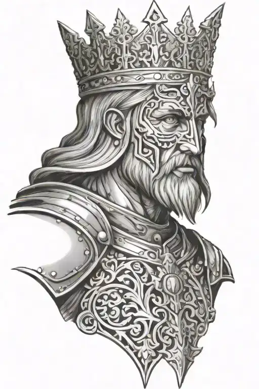 king Arthur tattoo design idea