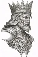 king Arthur tattoo design idea