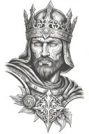 king Arthur tattoo design idea