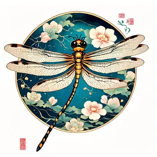 dragonfly tattoo design idea