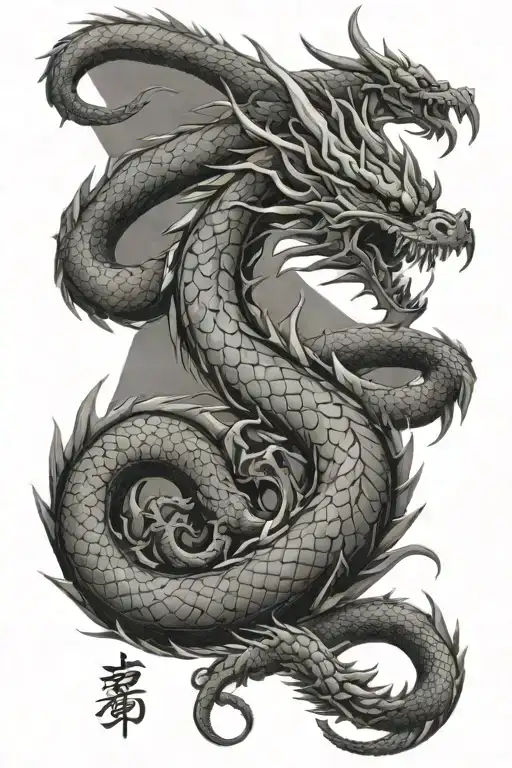 dragon and scorpion fusion tattoo tattoo design idea