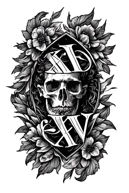 "XII • IV • XXIV" on a mans forearm horizontal as a tattoo tattoo design idea