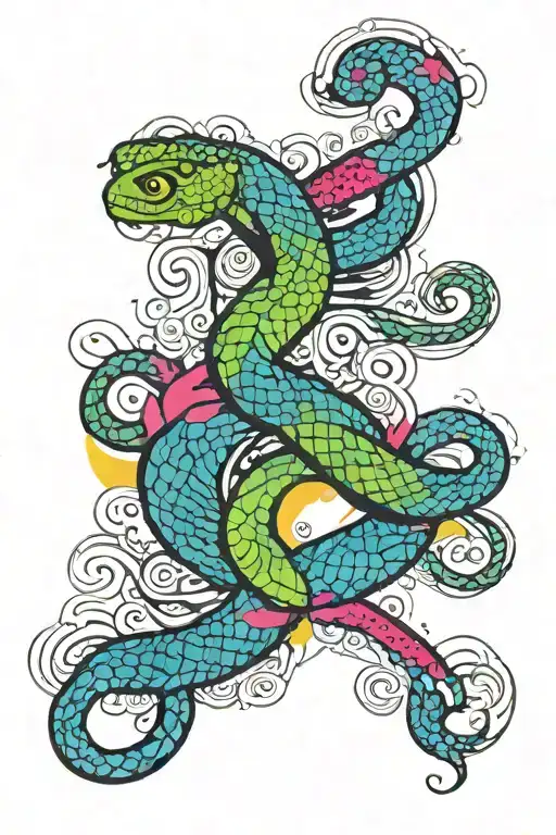 kalinga using the snakeskin pattern tattoo design idea