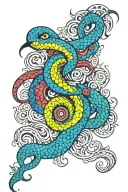 kalinga using the snakeskin pattern tattoo design idea