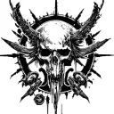 the resident evil 4 logo  tattoo design idea