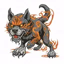 black ops zombies hell hound tattoo design idea