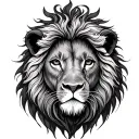 Lion And Lamb tattoo design idea