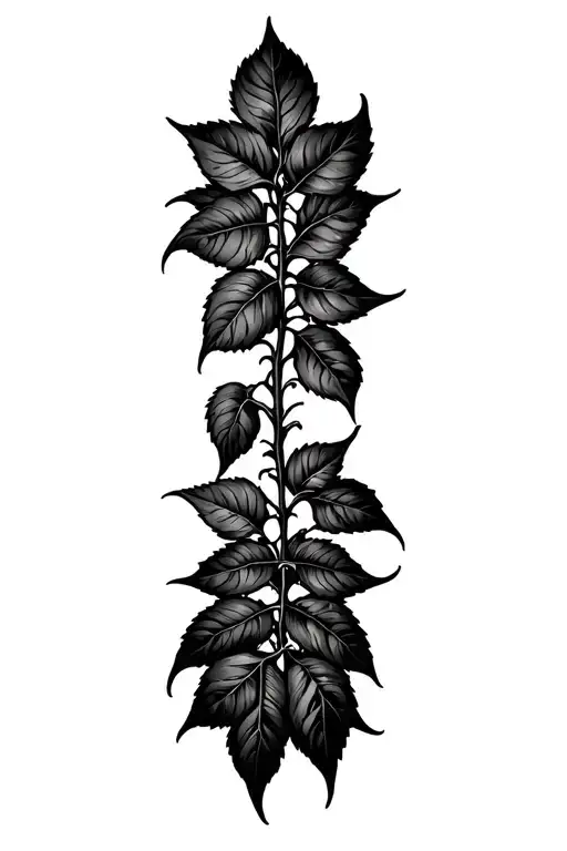 poison ivy cramps tattoo design idea