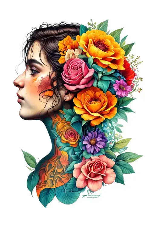 mental health and small group of friends tattoo design idea