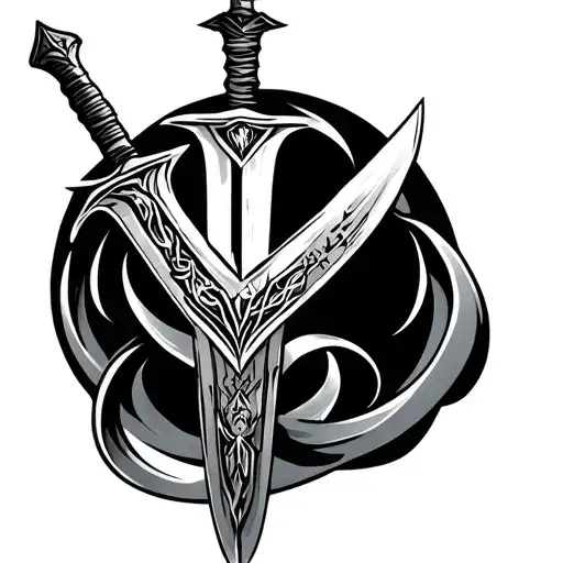 imam ali sword tattoo design idea
