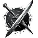 imam ali sword tattoo design idea