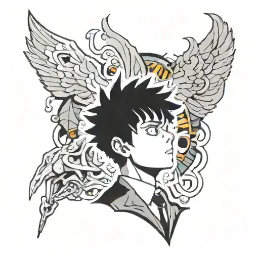 mob psycho 100 tattoo design idea