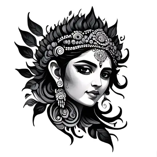 Kirtimukha tattoo design idea