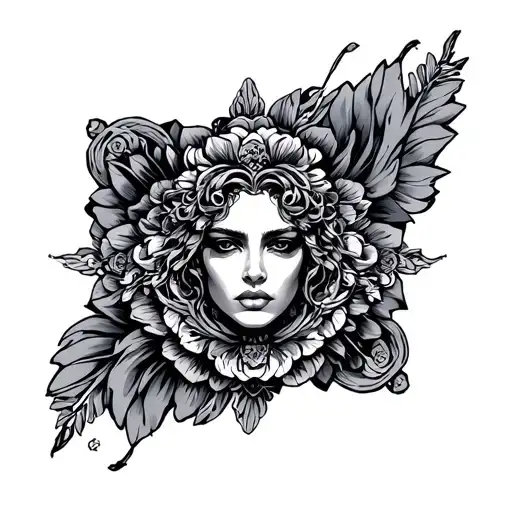 Versace Pattern tattoo design idea