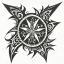 shuriken tattoo design idea