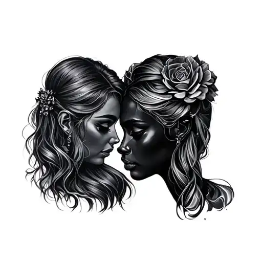 Best Friend Matching tattoo design idea