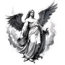 Archangel Raphael tattoo design idea