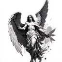 Archangel Raphael tattoo design idea