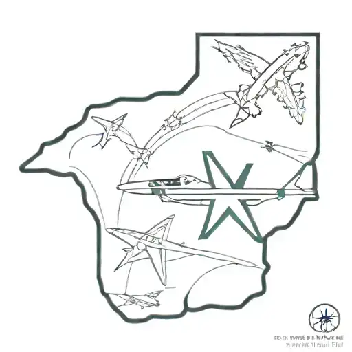 Hawaii Air Force tattoo design idea