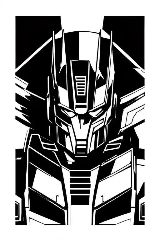 Transformers optimus prime tattoo design idea