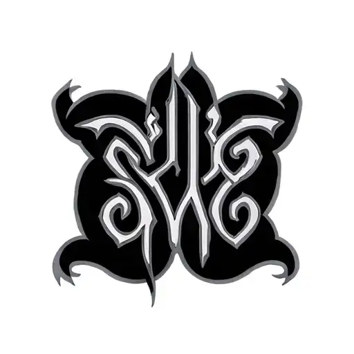 Two Word Ambigram Generator tattoo design idea