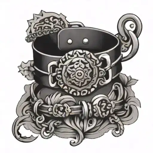 ankle bracelet tattoo design idea