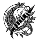 Anagram tattoo design idea