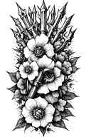Ukrainian Tryzub Trident tattoo design idea