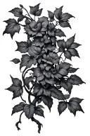 thick vines tattoo design idea