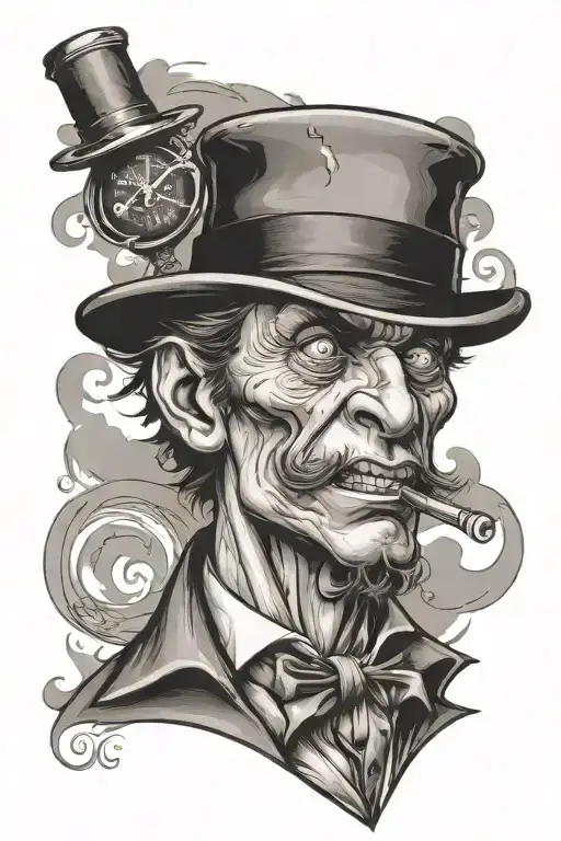 Dr. Jeckle Mr Hyde tattoo design idea