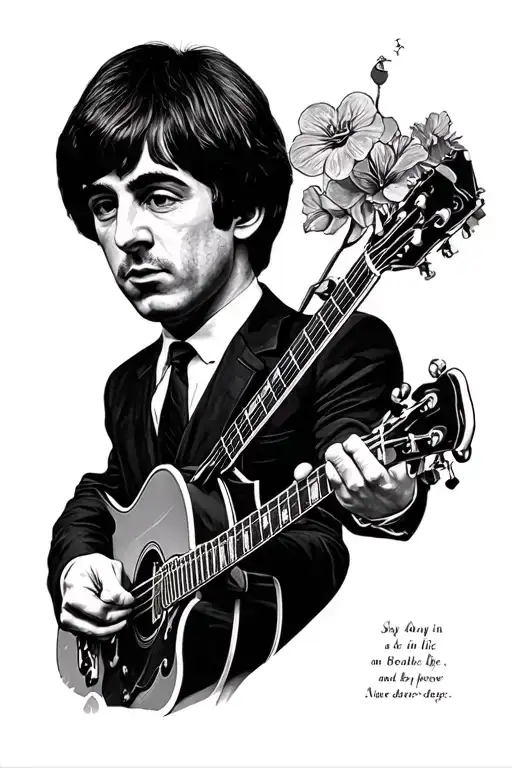 song a day in the life by the beatles tattoo design idea