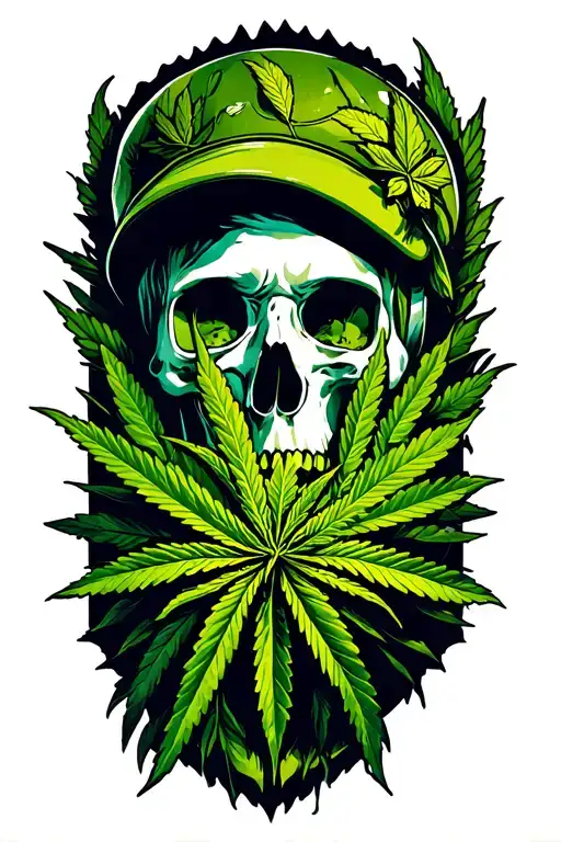 420 stoner tattoo design idea
