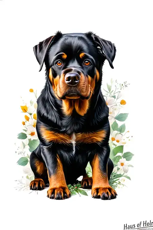 "Haus of Holmes Rottweilers" Multiple rottweiler full sleeve realism tattoo design tattoo design idea