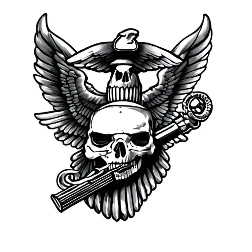 semper fi tattoo design idea