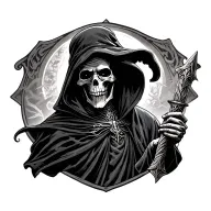 grim reaper tattoo design idea