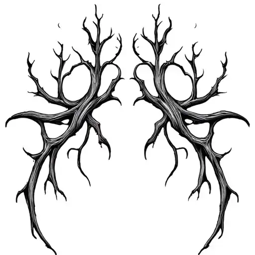 Smooth, branching lines like soft energy veins. Organic and calm, no shading, natural anatomical flow. tattoo design idea