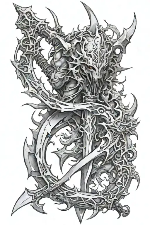 frostmourne tattoo design idea