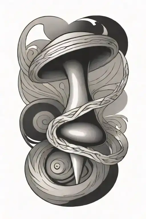 inception spinning top tattoo design idea