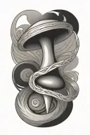 inception spinning top tattoo design idea