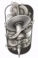 inception spinning top tattoo design idea