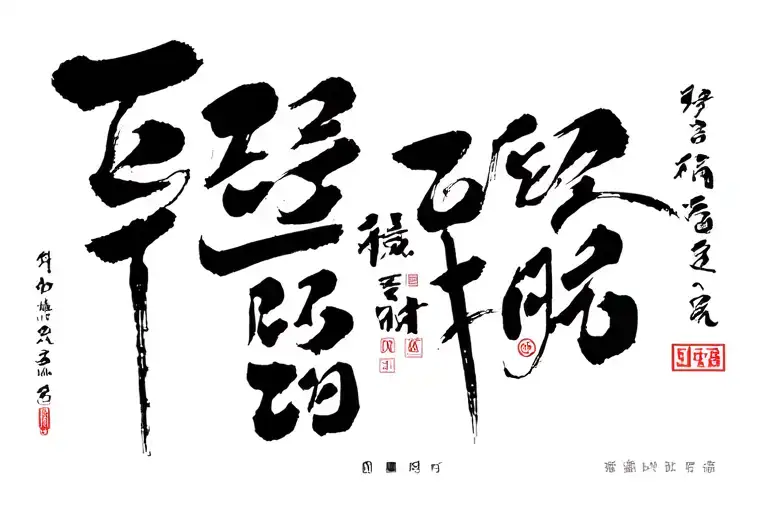 Korean calligraphy brush tattoo design idea