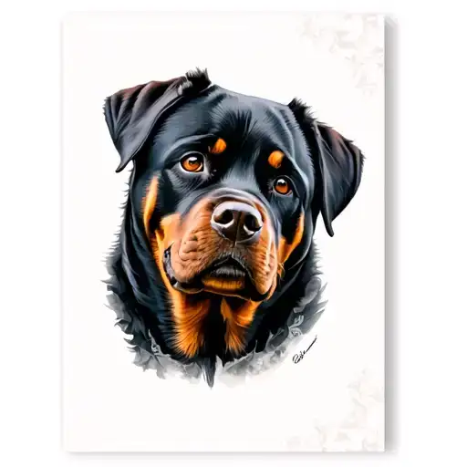 Rottweiler tattoo design idea