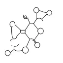 seratonin molecule tattoo design idea