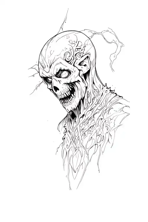 fear no man tattoo design idea