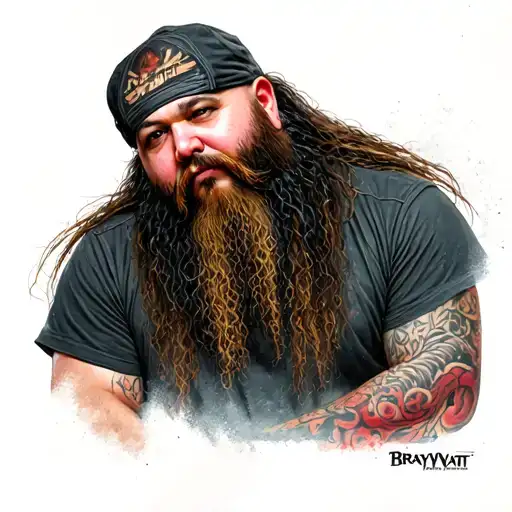 The fiend bray wyatt tattoo design idea
