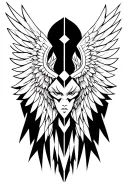 Valkyrie Wings tattoo design idea