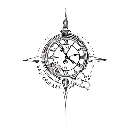  FATHER TIME  tattoo design idea